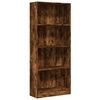 vidaXL Estanter&iacute;a madera de ingenier&iacute;a roble ahumado 60x24x143 cm