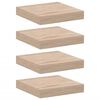 vidaXL Estantes flotantes 4 uds madera de ingenier&iacute;a 23x23,5x4 cm