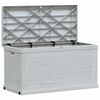 vidaXL Caja de almacenamiento de jard&iacute;n 420 L gris claro
