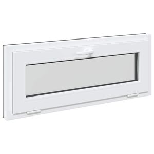 vidaXL Ventana de s&oacute;tano RISOR 100 x 40 cm PVC y vidrio Gris antracita