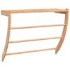 vidaXL Toallero de madera maciza nogal 60x25,5x49 cm