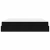 vidaXL Estructura de cama con colch&oacute;n con colch&oacute;n 2 pcs Negro tela