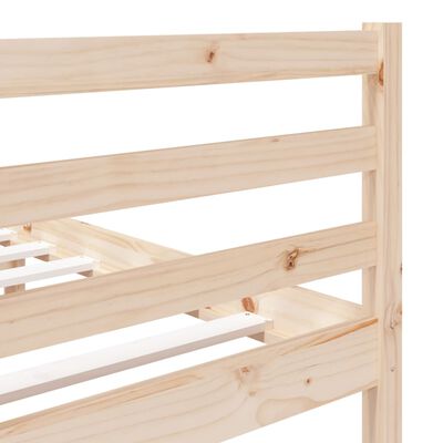 vidaXL Estructura de cama doble pequeña de madera maciza 120x190 cm