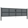 vidaXL Puerta de jard&iacute;n Antracita 400x125 cm Acero