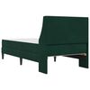 vidaXL Estructura de cama con colch&oacute;n Verde oscuro 80 x 200 cm