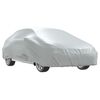vidaXL Funda de coche para Sedan con correas hebilla plateado L