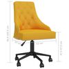 vidaXL Silla de comedor giratoria 6 uds terciopelo amarillo
