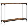 vidaXL Mesa consola madera de ingenier&iacute;a roble ahumado 101x30,5x75 cm