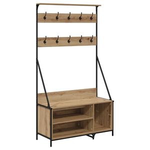 vidaXL Perchero para ropa Roble artisan 100 x 41 x 184 cm
