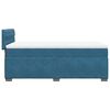 vidaXL Cama box spring con colchón terciopelo azul oscuro 90x190 cm