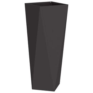 vidaXL Jardinera Negro 30 x 30 x 75 cm Acero