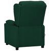 vidaXL Sill&oacute;n de masaje elevable tela verde oscuro