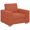 vidaXL Sill&oacute;n sof&aacute; rojo anaranjado 100x77x82 cm Tela de pana