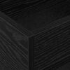 vidaXL Mesa Auxiliar Roble Negro 30 x 30 x 56 cm Madera de ingenier&iacute;a