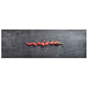 vidaXL Alfombra de cocina lavable Pepper 60x180 cm