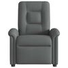 vidaXL Sillón reclinable eléctrico de tela gris oscuro