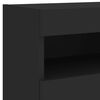 vidaXL Mueble de TV de pared con luces LED negro 40x30x40 cm