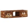 vidaXL Mueble de TV de pared madera maciza reciclada 100x32x25 cm