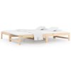 vidaXL Sof&aacute; cama extra&iacute;ble madera maciza de pino 2x(90x190) cm