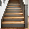 vidaXL Pelda&ntilde;os de escalera 12 uds madera maciza roble marr&oacute;n claro