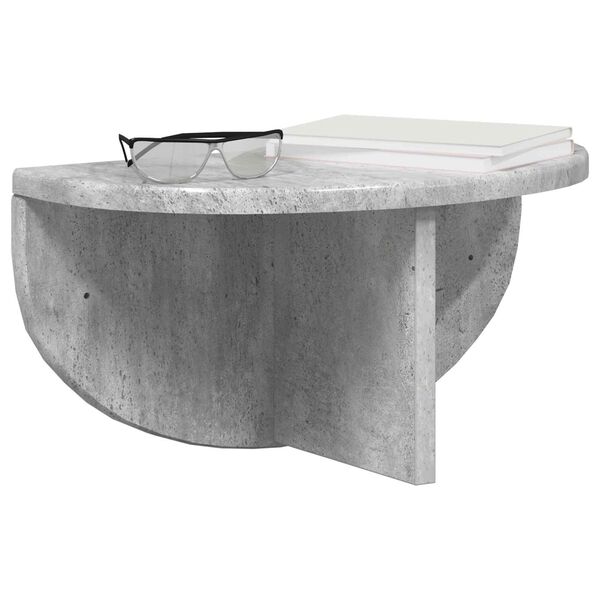 vidaXL Estante de pared Gris Concreto 38 x 19 x 19 cm