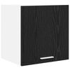 vidaXL Mueble colgante con puerta 2 pcs Roble Negro y 40 x 31 x 40 cm