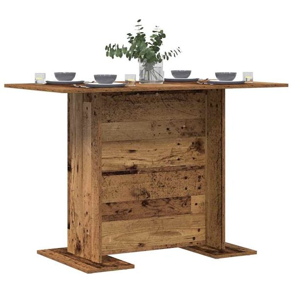 vidaXL Mesa de Comedor Madera vieja 110 x 60 x 75 cm