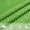 vidaXL Toldo de vela HDPE verde claro 160 g/m&sup2; 5x8 m