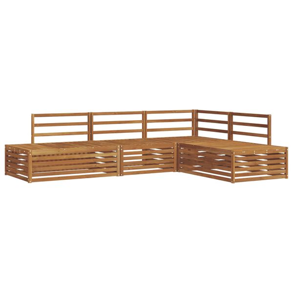 vidaXL Conjunto de sof&aacute;s de exterior 4 Pieza Natural