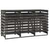 vidaXL Cobertizo triple cubos basura madera pino pintada 210x75x121cm