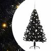 vidaXL &Aacute;rbol de Navidad Artificial Preiluminado Negro 150 cm PVC