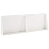vidaXL Muro de Contenci&oacute;n 2 uds. 60 x 12 x 40 cm Acero Blanco