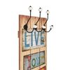 vidaXL Perchero de pared LE LIFE con 6 ganchos 120x40 cm