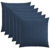 vidaXL Funda de almohada 6 uds. HEERLEN Azul 65 x 65 cm Tela