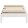 vidaXL Cama sin colch&oacute;n madera maciza de pino blanca 80x200 cm