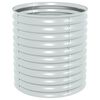 vidaXL Arriate de acero galvanizado plateado 80x80x81 cm