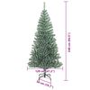 vidaXL &Aacute;rbol de Navidad Artificial Nevado con Luz LED Verde y 240 cm