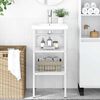 vidaXL Estructura de lavabo de hierro blanco 40x38x31 cm