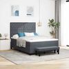 vidaXL Cama tipo Box Spring Gris oscuro 160 x 200 cm Terciopelo