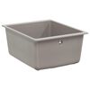 vidaXL Lavabo Gris 370 x 460 mm 80% Cuarzo y 20% Resina