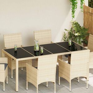 vidaXL Encimera 4 pcs Negro vidrio templado