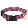 vidaXL Arnés para perros con correa y collar ajustable rosa M