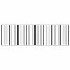 vidaXL Puerta para perros 4 uds. Negro 80 x 100 cm Acero Galvanizado
