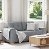 vidaXL Sof&aacute; Loveseat gris claro 180x77x82 cm de tela