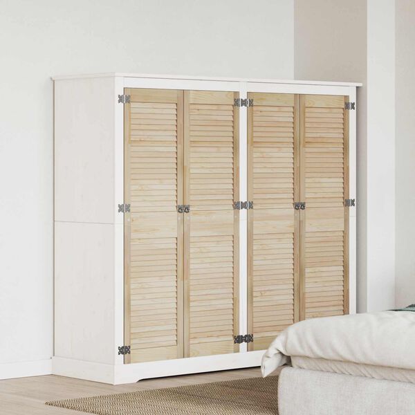 vidaXL Puerta de Armario con puerta 4 pcs Natural 140.5 x 2 x 59.5 cm