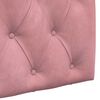 vidaXL Cabecera Colgante Rosa 130 x 55 x 7 cm Terciopelo