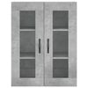 vidaXL Armario de pared madera ingenier&iacute;a gris hormig&oacute;n 69,5x34x90 cm