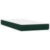 vidaXL Cama box spring con colchones terciopelo verde oscuro 200x210cm