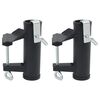 vidaXL Abrazaderas de sombrilla para balc&oacute;n 2 uds acero 25-38 mm