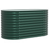 vidaXL Arriate elevado Verde 160 x 80 x 81 cm Acero